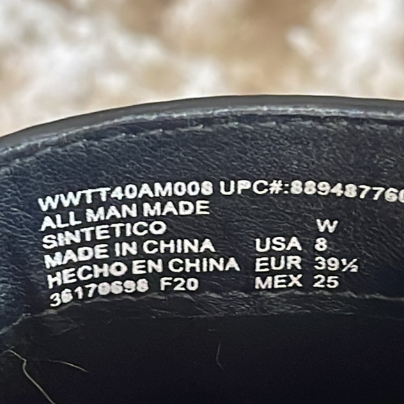 Time and Tru Women's Black Marti Lug Boots - Picture 14 of 16